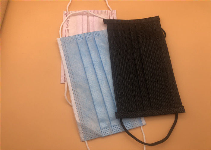คลินิกหน้ากากผ่าตัดทิ้ง Earloop Tie ในความต้านทานการหายใจต่ำ