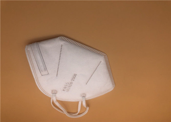 Isolation White KN95 Dust Mask / Kn95 Civil Mask ต้านทานการหายใจต่ำ